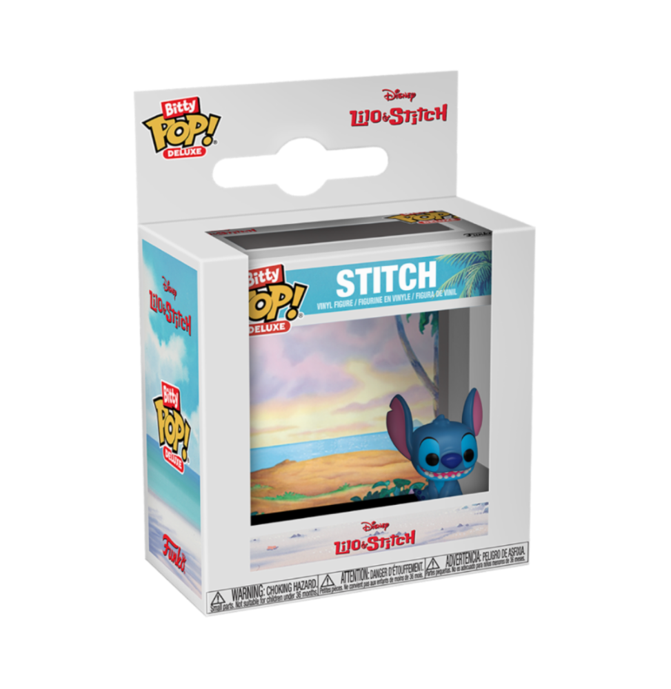 Figurine Disney - Disney Stitch Beach Deluxe Bitty Pop 4cm