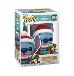 Figurine Disney - Stitch Holiday Stitch Lights Pop 10cm