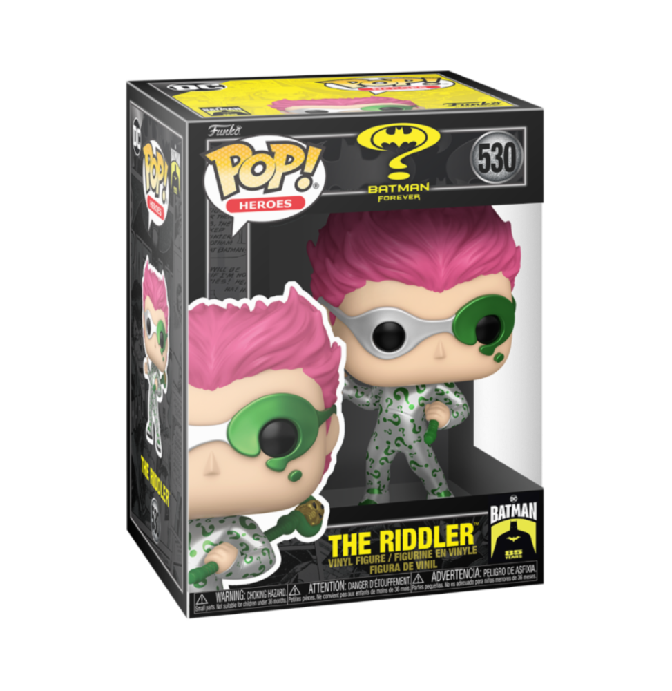 Figurine DC Comics - Batman Forever The Riddler Metallic Pop 10cm