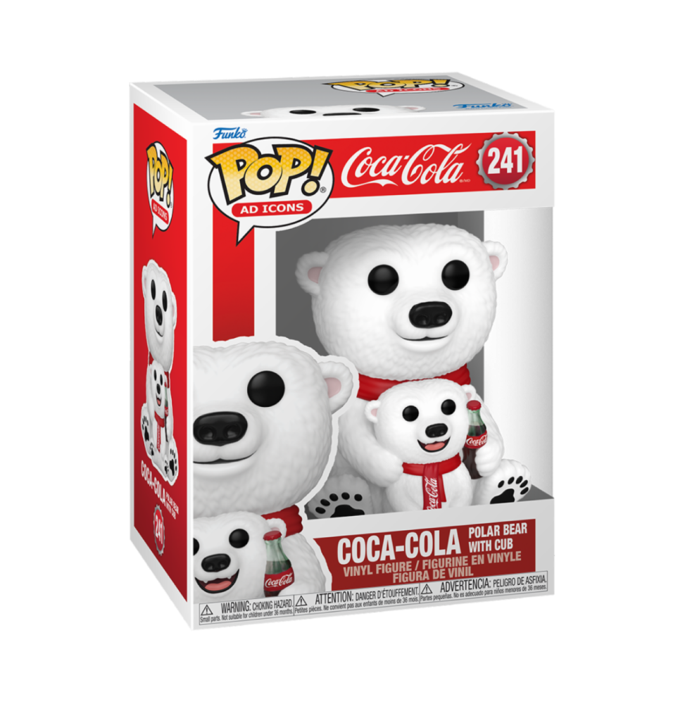 Figurine Icons Coca Cola - Christmans Bear & Cub Pop 10cm