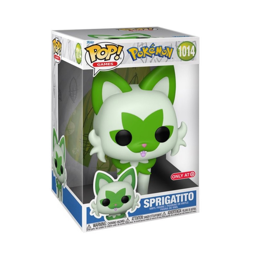 Figurine Pokemon - Sprigatito Poussacha Pop Jumbo 25cm