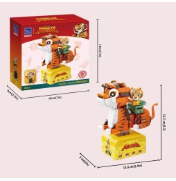 Set A Construire Kung Fu Panda - Tigress On Skatekart 14cm