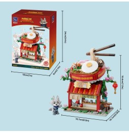Set A Construire Kung Fu Panda - Zhen's Noodle Restaurant 18cm