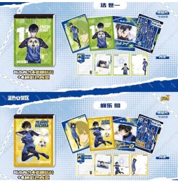 Blue Lock Pack Trading Cards Stickers Display - 12 pièces