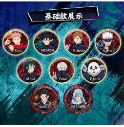 Jujutsu Kaisen Badges Metal Display - 6 pièces
