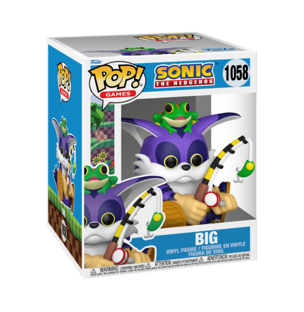 Funko Pop ! Sonic - Big The Cat & Froggy