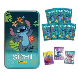 Boite Metal Panini Disney Stitch - 7 Pochettes + 3 Cartes Edition Limitée