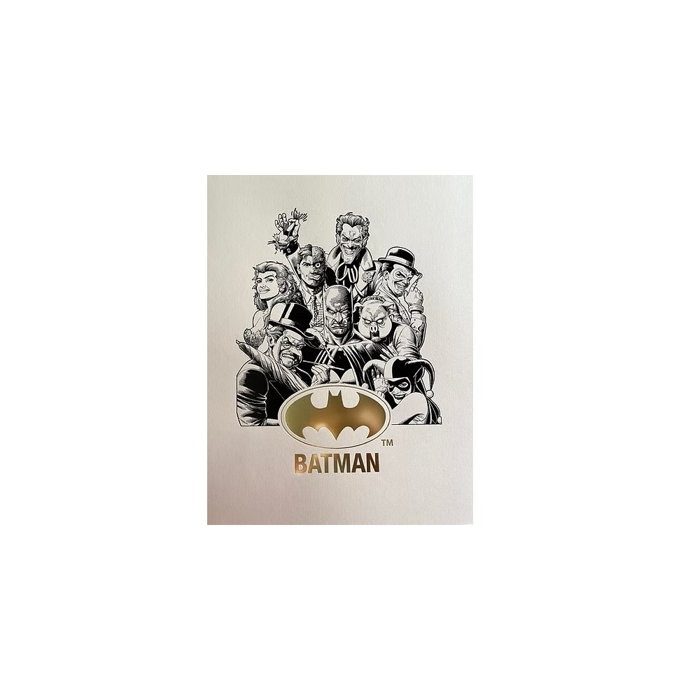 DC Artprint - Batman Team (Letterpress 30 x 40)