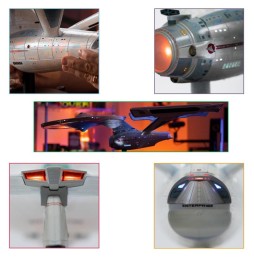 Réplique Star Trek Die Cast Entreprise Ncc-1701 (Echelle 1/350)