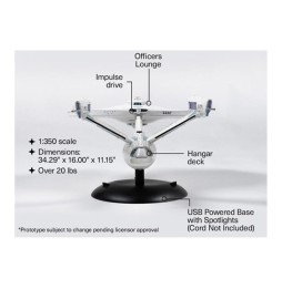Réplique Star Trek Die Cast Entreprise Ncc-1701 (Echelle 1/350)