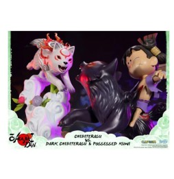 Statue Okami – Chibiterasu vs Dark Chibiterasu & Possessed Kuni