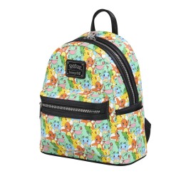 Sac à Dos Loungefly Pokémon - Pikachu & Starters (All Over Print)